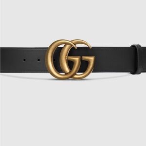 Gucci Leather GG Marmont Belt - Size small